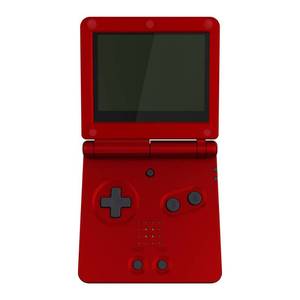 lot 8441 image: IPS Ready Upgraded eXtremeRate Scarlet Red Soft Touch Custom Replacement Housing Shell for Gameboy Advance SP GBA SP Compatible with Both IPS &amp Standard LCD Console &amp Screen NOT Included