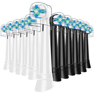 lot 8467 image: 12PCS iO Replacement Heads Compatible with Oral b iO 2345678910 Series Electric Toothbrush,Toothbrush Heads with Medium-Hard Bristles for Plaque Removal & Teeth Care