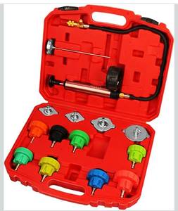 lot 8471 image: Car Coolant Pressure Testing with Vacuum Pumps and Thermometers Probe for Vehicle Water Tanks Diagnosis Workshop Use