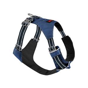 lot 8496 image: Tuff Pupper All-Day Wear Dog Harness  for Walking, Trail Running, Hiking  Front & Back Leash Clips  Reflective Trim  Easy OnOff Buckles  Lightweight Breathable  No Pull Design (Medium, Blue)