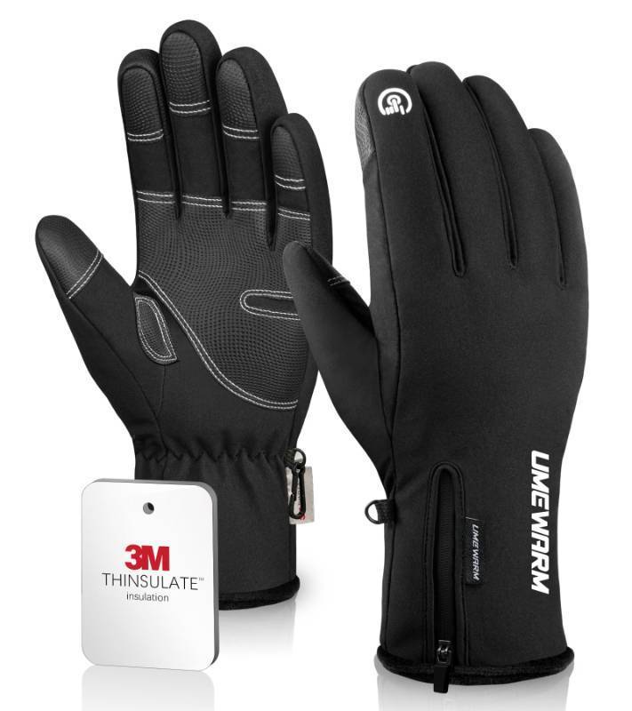 lot 6534 image: UMEWARM -10 Winter Gloves for Cold Weather Made with 3M Insulation, 5-Layer Fabric Snow Ski Gloves Women Men, Windproof &amp Waterproof Gloves for Men, 10 Touchscreen Fingers Thermal Glove - L