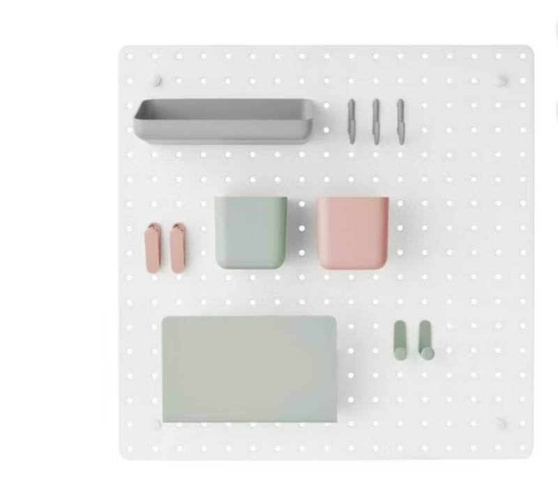 lot 8603 image: Members Mark Pegboard Organizer, 12-Piece Set