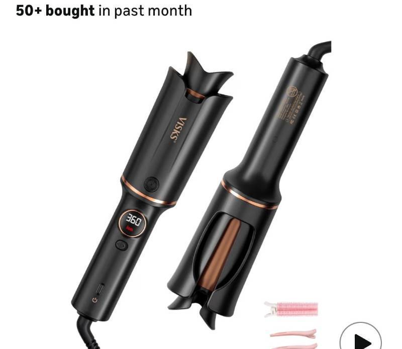 lot 9023 image: Automatic Rotating Curling Iron VISKS V668 Pro Ceramic Hair Curler