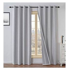 lot 5182 image: 100% Blackout Curtains 84 Inch Length 2 Panels Set, Black Out Curtains for Living Room