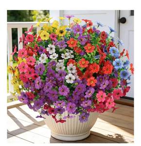 lot 5184 image: 24 Bundles Artificial Flowers for Outdoors