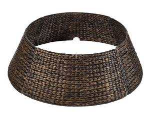 lot 5206 image: Best Choice Products 42in Christmas Tree Collar, Woven Hyacinth 4-Piece Holiday Rattan Tree Skirt