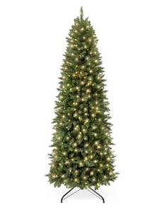 lot 5213 image: Best Choice Products Prelit Pencil Christmas Tree, 4.5ft Premium Artificial Tree