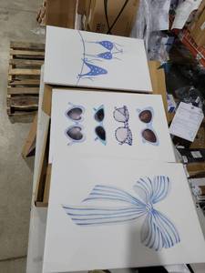 lot 5224 image: Wall Art canvas 3pcs 16x24 each