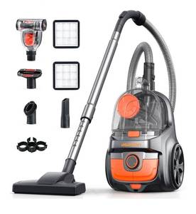 lot 5227 image: Aspiron Canister Vacuum Cleaner, 40Kpa Bagless Vacuum Cleaners, 4QT Large Dust Cup