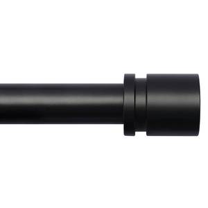 lot 5229 image: Byondeth Curtain Rods for Windows 16 to 88 Inches Adjustable Length 1 Inch Diameter Window Curtain Rod with Aluminium Finials, Black