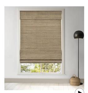 lot 5230 image: LazBlinds Cordless Bamboo Roman Shades, Privacy Blinds for Interior Windows, Room Darkening Roll Up Bamboo Blinds for Home & Patio, 26.5 W x 48 H, BDP-Driftwood