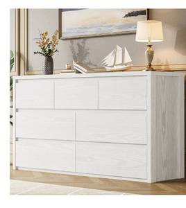 lot 5245 image: GarveeHome 7 Drawer Dresser for Bedroom