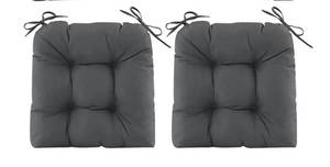 lot 5260 image: Wicker Chair Cushions grey