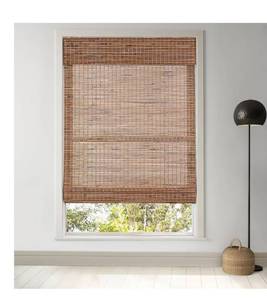 lot 5271 image: LazBlinds Cordless Bamboo Roman Shades for Windows, Light Filtering Natural Bamboo Blinds, Easy Lift Cordless Design for Living Room & Bedroom, Fits Interior Windows 26.5 W x 48 H, Tatami
