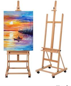 lot 5283 image: Artist Easel with Wheels