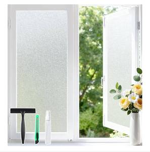lot 5290 image: Haton Window Privacy Film Frosted Glass Film for Door Bathroom Shower, Peel & Stick,