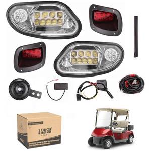 lot 5295 image: 10L0L Golf Cart Headlight Kit for EZGO FreedomTXT T48 2014-up G&E - (12V) Golf Cart Street Legal Light Kit Complete Headlight Taillight with Turn Signals Horn Brake Lights