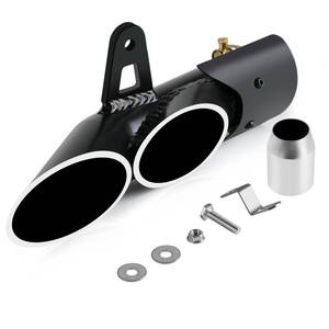 lot 5307 image: PACEWALKER Motorcycle Exhaust Tips 1.5-2 inlet, Motorcycle Slip On Muffler 38-51mm Inlet for StreetSport Motorcycles and Scooters, Dirt Bike ATV Street Bike