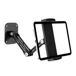 lot 5318 image: Lucrave Tablet Wall Mount Holder, Aluminium Extendable iPad Wall Holder, with 360°Rotating Base Adjustable and Foldable for iPad Pro Air Mini, Galaxy Tab, All 4.7-13 Phones and Tablets