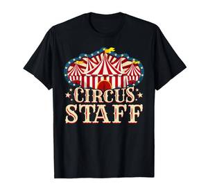 lot 5343 image: Circus Staff Shirt - Circus Party Shirt - Circus Staff T-Shirt small red