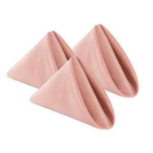 lot 5361 image: Bailarina Cloth Napkins Set of 120,17x17 inches Dinner Napkins Cloth Washable,Polyester Square Table Cloth Napkin Bulk with Hemmed Edges Ideal for Banquets, Parties and Weddings-Dusty Pink
