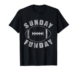 lot 5368 image: Sunday Funday Football Sports Men Women Kids T-Shirt XL blue