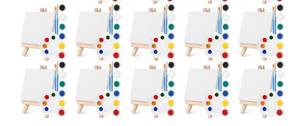 lot 5405 image: Mini Canvas Painting Kit, Minis Acrylic Paint Set,