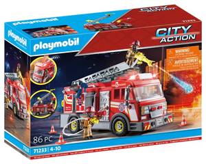 lot 5409 image: Playmobil Fire Truck with Accessories and 2 Figures