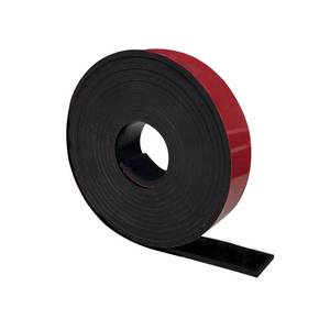 lot 5429 image: Adhesive Rubber Strips with Adhesive Backing 18(.125) Thick x 2 Wide x 20 Long, Neoprene Rubber Adhesive Strip for Sealing Supports Protection Gaskets