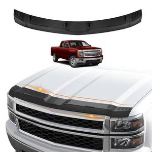 lot 5448 image: TripleAliners Hood Deflector Protector Compatible with 2014-2015 Chevy Silverado 1500 Accessories Hood Protector TPE Bug Deflector Shield Replacement