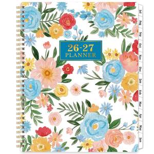 lot 5507 image: Planner 2026-2027 - 2026-2027 Planner Weekly and Monthly, July 2026 - June 2027, 9 x 11, Academic Planner 2026-2027, Calendar Planner, Printed Tabs, Holidays, Twin-wire Binding