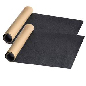 lot 5508 image: ZUEXT 9 x 33 Clear Skateboard Grip Tape Sheet 2 Pack, Bubble Free Waterproof Scooter Grip Tape, Longboard Griptape, Sandpaper for Rollerboard Stairs Pedal Wheelchair Steps (84x23cm)