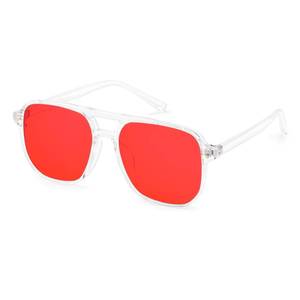 lot 5520 image: FEISEDY Sleep Blue Light Blocking Glasses for for Woman Men 99.9% Anti Blue Light Computer Gaming Red Lens Eyeglasses Reduce Eyestrain G2835
