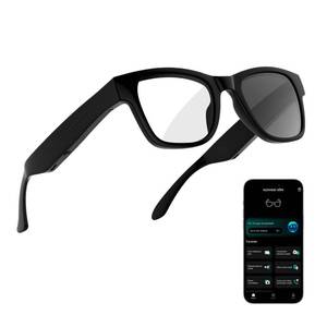 lot 5521 image: KWENRUN AI Smart Glasses with ChatGPT Bluetooth, Real-Time Translation, Music &amp Hands-Free Calls, Photochromic Lenses, UV &amp Blue Light Protection for Men &amp Women