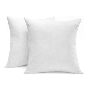 lot 5527 image: Goose Down Feather Pillow Inserts - 16x16IN,