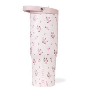 lot 5534 image: HydroJug Sport - Stainless Steel Tumbler with Straw, Vacuum Insulated, 32oz Leakproof Water Bottle, Ergonomic Design, Reusable, Dishwasher Safe, Rubber Base, Durable for Gym or Outdoors, Wildrose