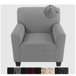 lot 5547 image: ZNSAYOTX Chair Slipcovers with Arms for Living Room High Stretchy Spandex Pet Friendly Armchair Furniture Protection Covers (Black and White, Chair)