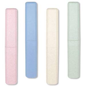 lot 5550 image: Mulbozy 4 Packs Portable Travel Toothbrush Case, Breathable Plastic Toothbrush Holder for Home, Travel, Business, Camping, School