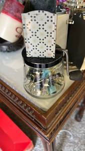 lot 40298 image: Mid-Century Modern Cheese Grater with Decorative Pattern