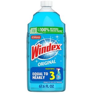 lot 3011 image: Windex Glass Window Cleaner Refill  Original Blue  2 L&nbsp