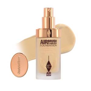 lot 3017 image: Charlotte Tilbury Airbrush Flawless Matte Foundation - Full Coverage Liquid Makeup with a Natural-Matte Finish - Smoothes & Blurs Pores - Waterproof & Transfer Resistant - 5 Neutral - Retail $52