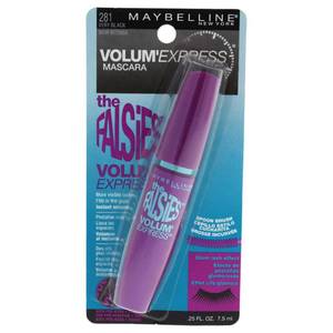 lot 3033 image: Maybelline Volum Express The Falsies Washable Fiber Mascara, Volumizing and Separating Make Up Formula, Very Black, 1 Count