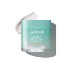 lot 3078 image: LANEIGE Cica Sleeping Mask Korean Sensitive Skin Overnight Hydrating Balm Cream Face Mask with Centella Asiatica for Soothing Nourishment & Barrier Repair  Korean Skin Care - Retail $28