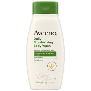 lot 3094 image: Aveeno Daily Moisturizing Dry Skin Body Wash Soap  Prebiotic Oat Shower Gel  18 fl oz&nbsp