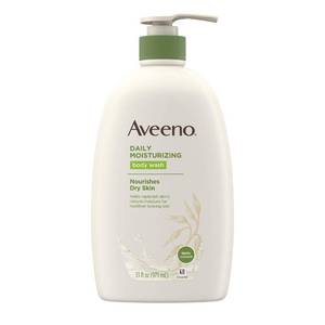 lot 3230 image: Aveeno Daily Moisturizing Body Wash with Soothing Oat, Creamy Shower Gel, Soap-Free and Dye-Free, Light Fragrance, 33 fl. oz&nbsp