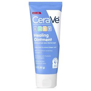 lot 3235 image: CeraVe Diaper Rash Cream, Baby Healing Ointment for Extra Dry, Cracked Skin, Diaper Cream with Ceramides &amp Vitamin E, Lanolin, Fragrance, Paraben, Dye, Phthalates &amp Sulfate Free, 3 Ounce&nbsp