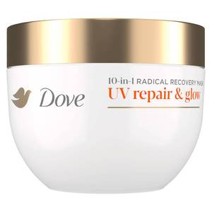 lot 3250 image: Dove Radical Recovery 10-in-1 Hair Mask 1ct UV Repair &amp Glow Deep recovery from 99% of UV hair damage with Melting Lumi-Beads 9.2 oz&nbsp