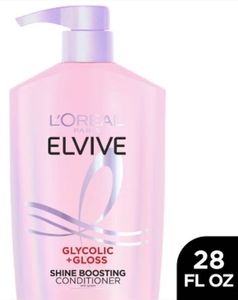 lot 3261 image: LOreal Elvive Glycolic Gloss Shine Boosting Conditioner 28 FL OZ