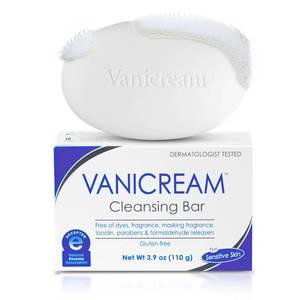 lot 3289 image: Vanicream Cleansing Bar  Fragrance, Gluten and Sulfate Free  For Sensitive Skin  Gently Cleanses and Moisturizes  3.9 Ounce  Pack of 3&nbsp