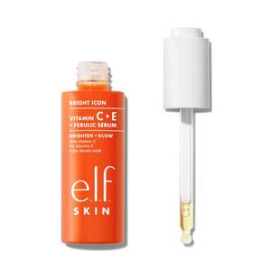 lot 3298 image: e.l.f. SKIN Bright Icon Vitamin C  E  Ferulic Face Serum, Brightening &amp Soothing with 15% Vitamin C, Vegan &amp Cruelty-Free